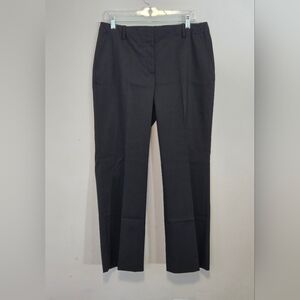 Talbots Petites NWT Heritage Wide Leg Black Trousers Size 12P